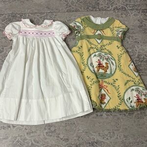 BUNDLE | (2) Little Girls Boutique Dresses Trish Scully + Beaux et Belles 4 / 4T